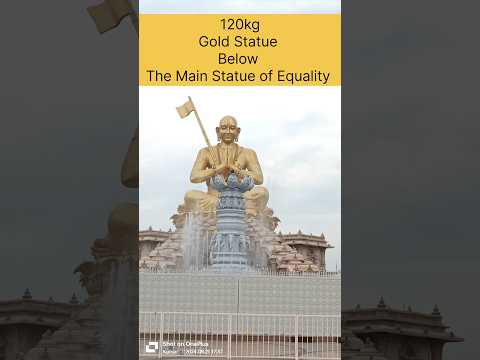 Statue of Equality #hyderabadcity #ramanujacharyastatue #trending #gold 120kgs #travel