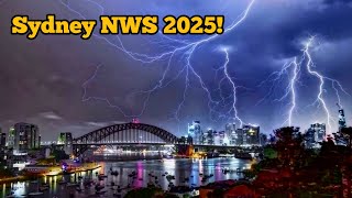 Horrifying footage! Severe Lightning Storm and Flooding Hit Sydney, NWS 2025!