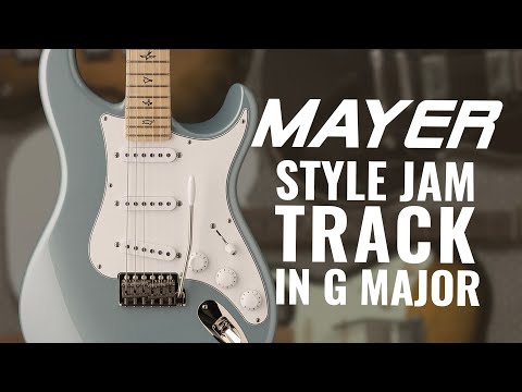 John Mayer Inspired Groovy Guitar Jam Backing Track In G Major