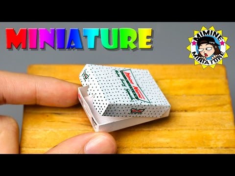 미니어쳐 도너츠 상자 만들기 Miniature - Donuts box /미미네미니어쳐