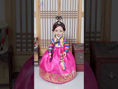 Wonderful! Korean Traditional Costume 'Hanbok' Made for Doll