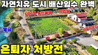 62.신림ic 18분 은퇴후 귀농 전원생활  배산임수에 넓은 텃밭 비닐하우스포함 경제적헤택 제천전원주택.맑은 공기와 깨끗한 물이 함께하는 곳- 땅집부동산-