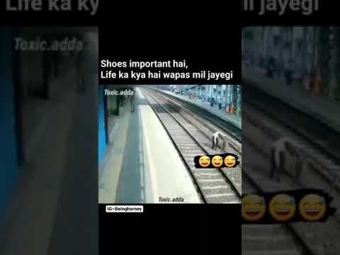 😂Best Funny Meme Railway Track #Shorts #Memes #Funny