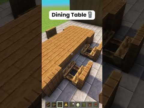 Minecraft Dining Table 🍴 #shorts