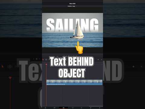 Put Text BEHIND an Object - DaVinci Resolve