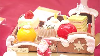 もう“クリスマスケーキ” 予約スタート 札幌のデパートでお披露目 シャインマスカットやプレゼント型やツリー装飾も 9ブランド新登場 平均6000円