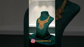 #gold lakshmi necklace designs | #necklacecollection price and weight Lavanya Jewellers #vijayawada