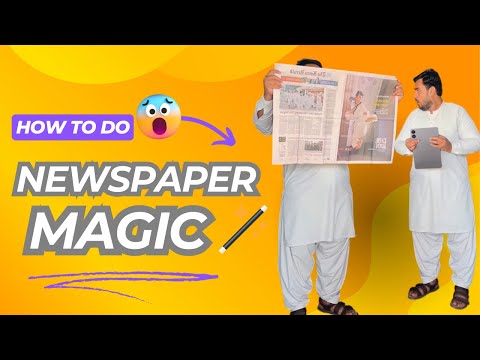 How to do magic tricks??? converting a pad into Newspaper 😱