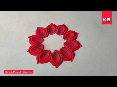 Best Rangoli Tricks by Sangeeta| Deepavali, Sankranti, Dhanteras and Diwali Simple Rangoli