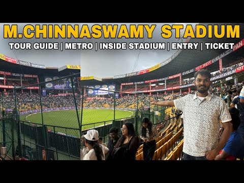 M.Chinnaswamy Stadium Bangalore Tour | Inside Outside Stadium Ground Ticket Entry Near Metro Al Info