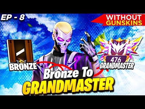 Bronze To Grandmaster 🔥 In New ID | No Gun Skin Challenge | Solo Vs Duo ☠ Ep-8