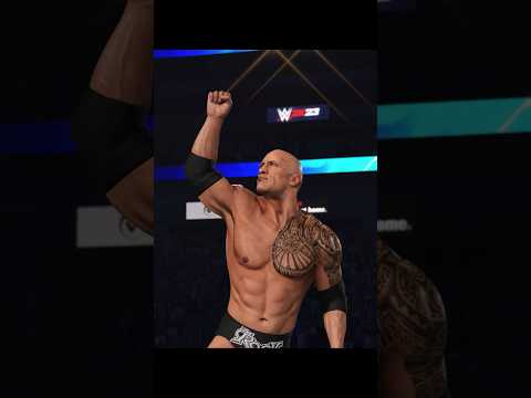 THE ROCK's EPIC POSE in WWE 2k23 #shorts #wwe