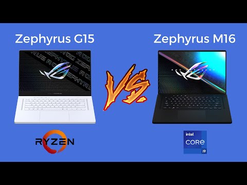 ROG Zephyrus M16 vs. Zephyrus G15 Gaming Test & Benchmarks (Intel 11th gen vs. AMD Ryzen 5000)