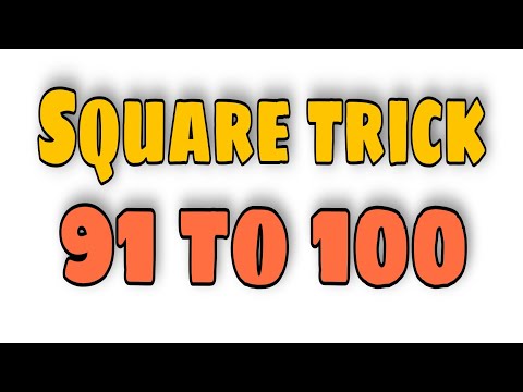 square trick 91 to 100 #shorts #mathstrick #easymaths #squaretrick