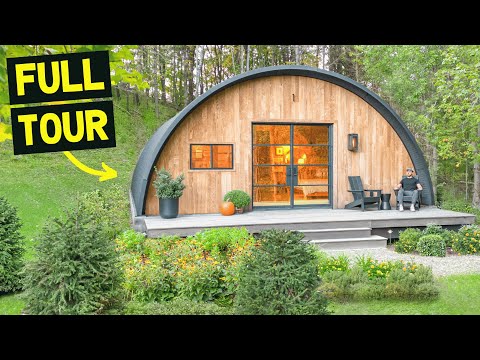 UNIQUE LUXURY WELLNESS HUT TINY HOME w/ SAUNA & COLD PLUNGE! Full Tour