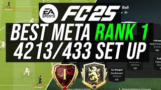 FC 25 - Best Meta Rank 1 - 4213/433(4)/433 All Formations Set Up For Every Aspect Of The Game