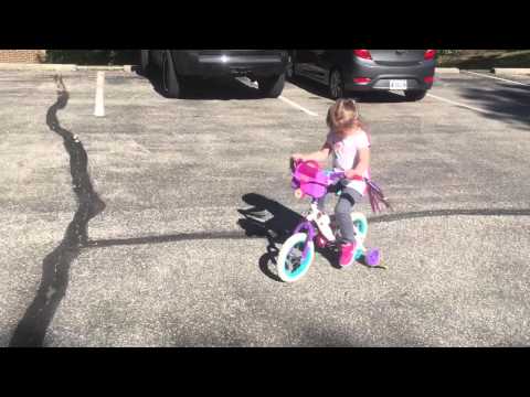 Little Madden Riding Her Bike