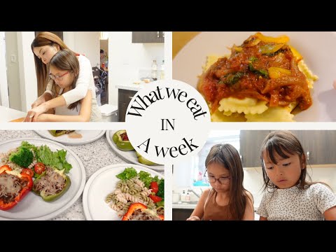 WHAT WE EAT IN A WEEK!私達の１週間の夕飯、節約ディナー、アメリカ🇺🇸5人家族