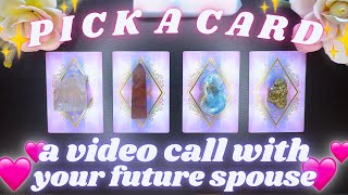 FACETIME With Your FUTURE SPOUSE 📱👀💓 What They'd Say to You RIGHT NOW ✨ Pick a Card Tarot Reading