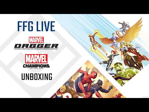 Marvel D.A.G.G.E.R. & NeXt Evolution for Marvel Champions: The Card Game | Unboxing Livestream