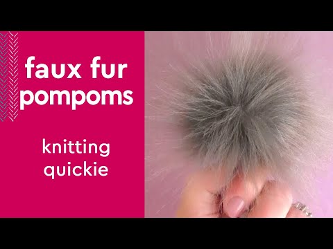 My Easy Faux Fur Pompoms #shorts #craftideas #pompom