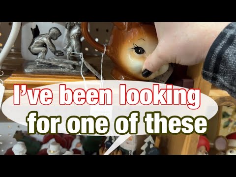 MEGA ANTIQUE MALL | viewers amazing generous gift | THRIFTING VINTAGE CHRISTMAS