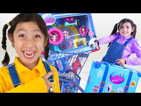 Ellie & Maddie's Littlest Pet Shop Teamwork Adventure!