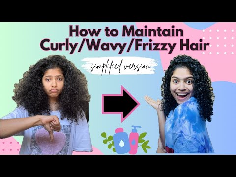 How to maintain Curly|Wavy |frizzy hair|My curly hair routine |Budget friendly cg routine #curlyhair