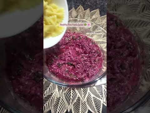 Healthy Pink Pasta Salad | No Cheese No Maida | 5 Minute Instant Pasta Recipe | Treat Your Tongue