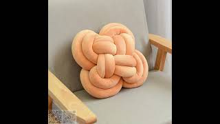 handweave knot pillow