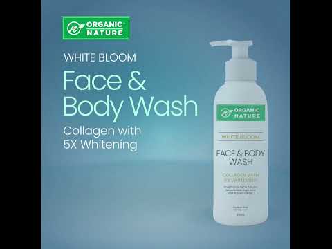 WHITE BLOOM FACE & BODY WASH #gurwm #organicbeauty skincare #viralvideo