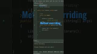 Method overriding in java