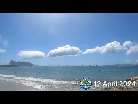 The Rock of Gibraltar April 2024 Timelapse Clouds Background Music