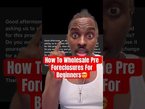 Real Estate Pre Foreclosures For Newbies😱#foreclosureinvesting #foreclosure #wholesalingrealestate