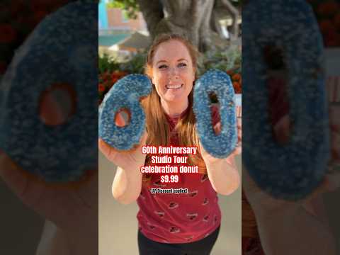 HUGE Donut at Universal Studios Hollywood for the 60th Anniversary Studio Tram Tour