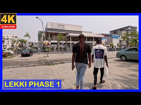 🇳🇬Lekki Phase 1: PART -2-Rich Neighborhood, Beautiful Houses, Exotic Cars & Babes | 4K Walk - Lagos