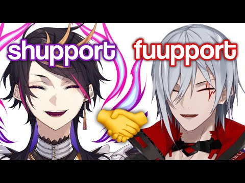 shuuchan and fuuchan, the nijisupport duo