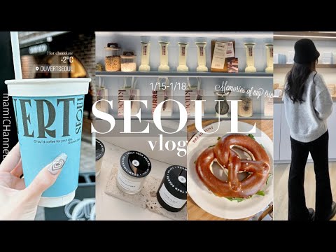 【SEOUL vlog🎀】1/15-1/18韓国旅行✈️cafe/shopping/clinic/聖水/東大門/狎鴎亭/購入品紹介/旅行費用大公開！