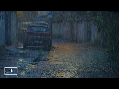 Overcome Insomnia to Sleep Immediately with Rain Sound | Night Rain Video for Meditation and Sleep