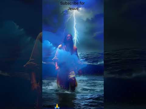 JESUS WALKING ON THE SEA AMEN 🙏/ #jesuschrist #ytshorts #ytreels #popular