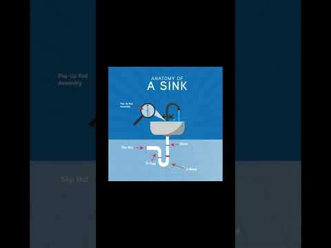 Anatomy of the Sink | Anatomy of a Kitchen Drain #plumbingservices #engineering #bathroom #shorts