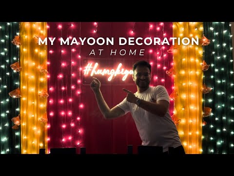 Decorating the house for my wedding | Mayoon Decor at home. #pakistaniwedding #shadiwalaghar