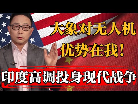 大象對無人機，優勢在我！印度高調宣稱將投身現代戰爭！中美綳不住了#纪实 #时间 #經濟 #窦文涛 #历史 #圆桌派  #文化 #聊天 #川普 #中美关系 #推薦 #熱門