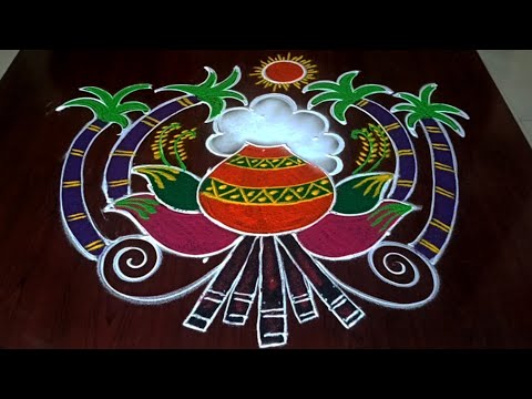 Sankranti special muggulu 🦚 Sankranti rangolis #sankranthi #rangoli #festival #muggulu