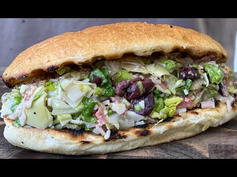 Viral Chopped Sandwich with a zesty vinaigrette