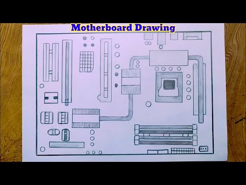 Motherboard drawing/Motherboard drawing easily/Computer motherboard drawing