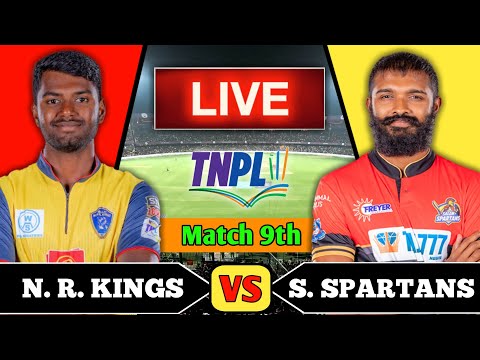 Nellai Royal Kings vs Salem Spartans, 9th Match | NRK vs SS 9th t20 Live Score & Commentary TNPL