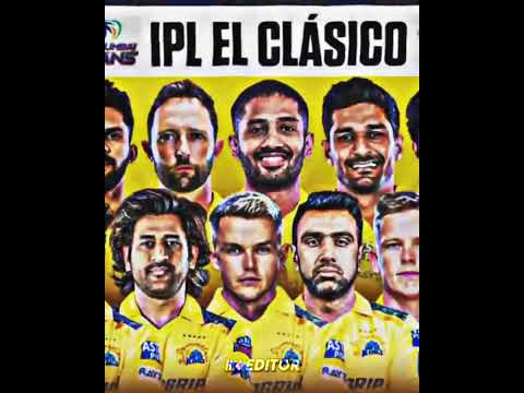 IPL EL CLASICO Mi Squad & CSK Squad Attitude Cricket video🗿☠️💀#misquad2025#csksquad2025#ipl2025