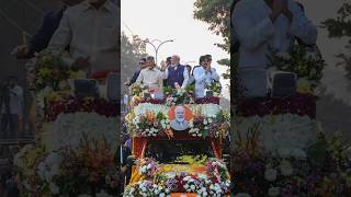 PM Modi holds a spectacular roadshow in Visakhapatnam, Andhra Pradesh