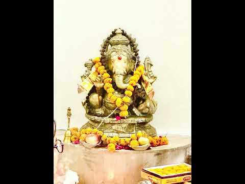 Lord Ganesha Chaturthi Celibration at Patanjali Yoga Foundation Rishikesh India.